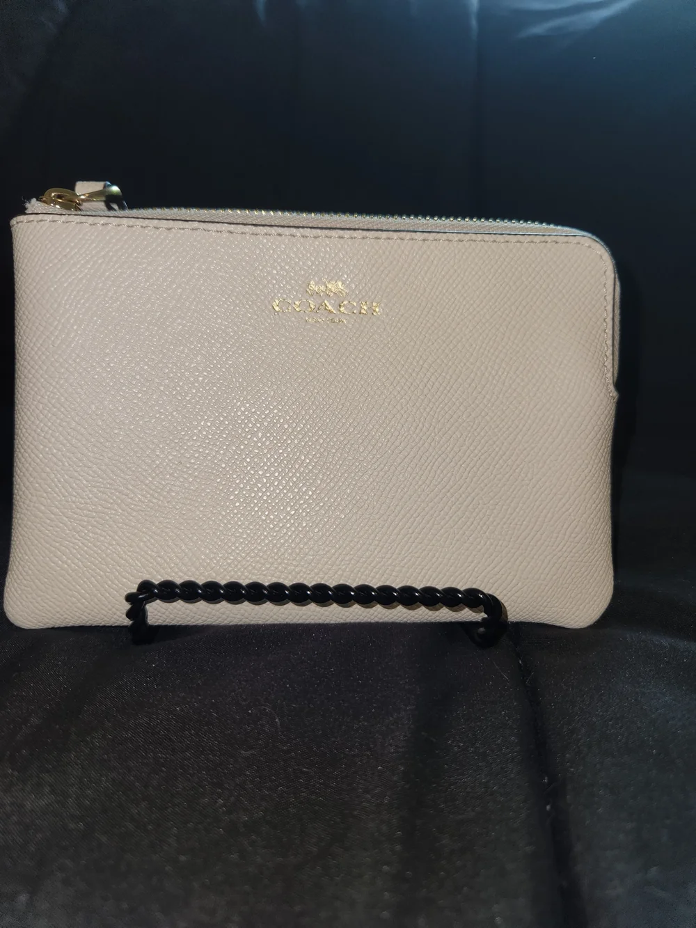 Coach Pebbled Leather Wristlet
